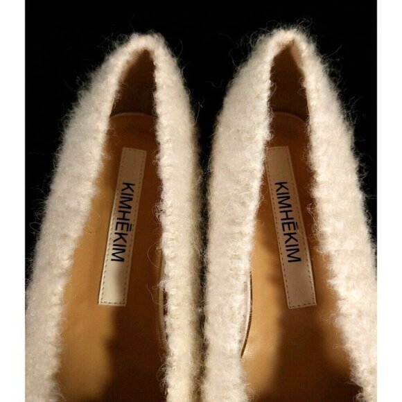 KIMHEKIM Boucle Ballerina Flats Size 39 US 9 Ivory - Picture 7 of 13